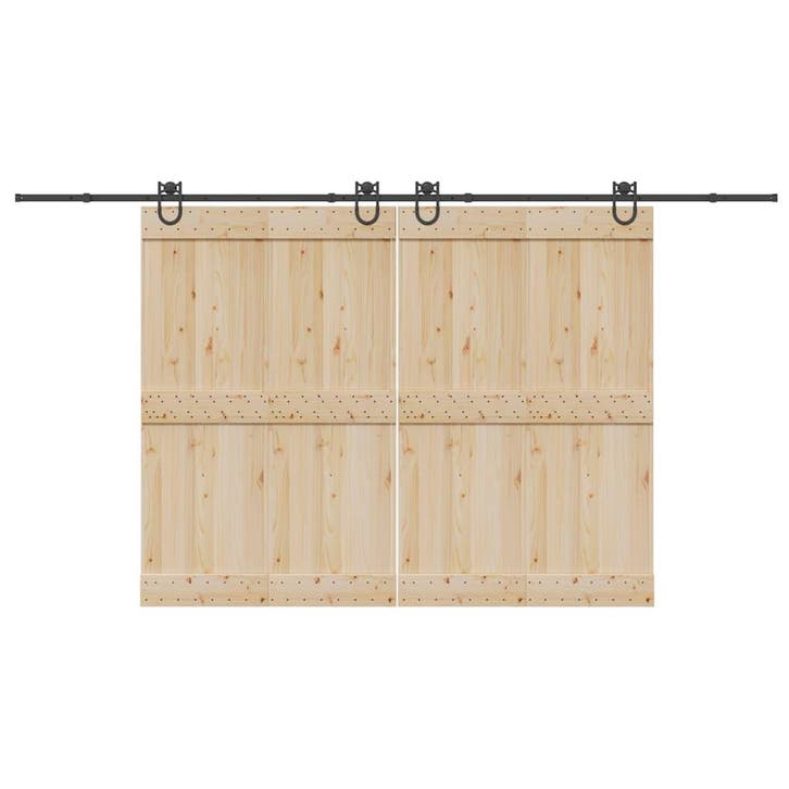 vidaXL Doos met onderdelen voor schuifdeur 400 cm staal, Doe-het-zelf en Bouw, Hang- en Sluitwerk, Nieuw, Verzenden