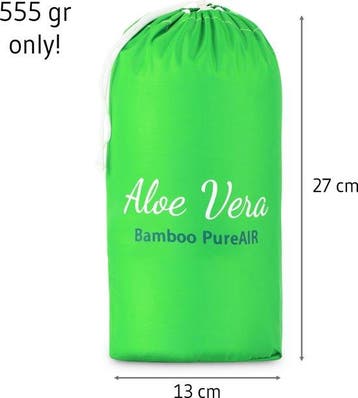 Bamboe Travel Pillow - Pure-air Aloë Vera Reiskussen - sm.., Verzenden, Nieuw