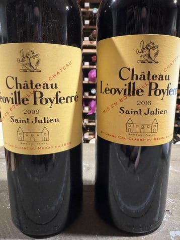 2009 & 2016 Château Léoville Poyferré - Saint-Julien 2ème, Nieuw