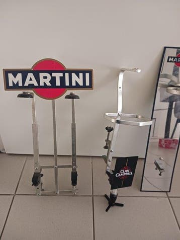 Martini, Clan Campbell - 3 fleshouders - Reclamebord (3) -