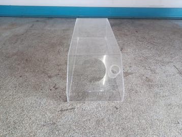 Broodbak - B32 x D92 x H22 cm - plexi