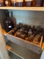 Apothekerspot - Glas - Diverse apothekers potten, Antiek en Kunst