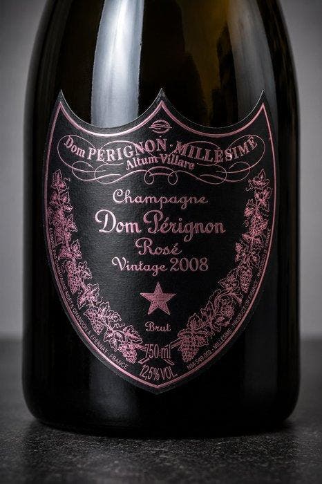 2008 Dom Pérignon - Champagne Rosé, Brut - 1 Bouteille (0,75, Verzamelen, Wijnen