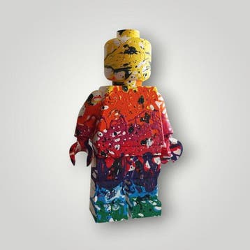 RED - sculptuur, Lego color - 20 cm - Hars - 2026