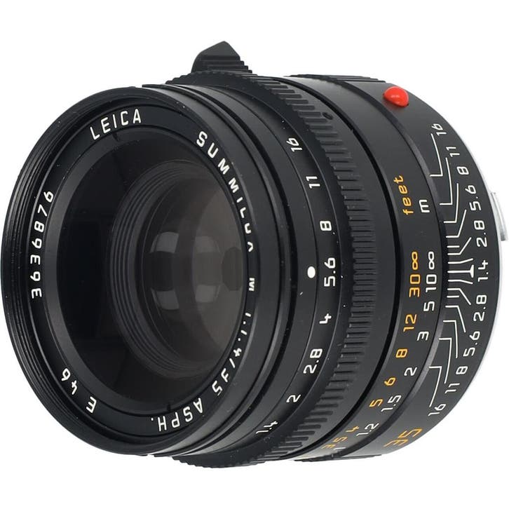 Leica 11874 Summilux-M 35mm f/1.4 ASPH noir | Occasion, Audio, Tv en Foto, Foto | Lenzen en Objectieven, Ophalen of Verzenden