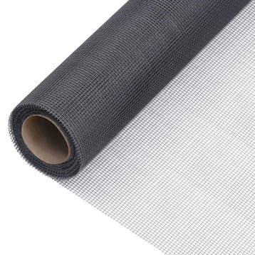 vidaXL Gaas 112x2000 cm glasvezel grijs, Tuin en Terras, Verzenden, Nieuw