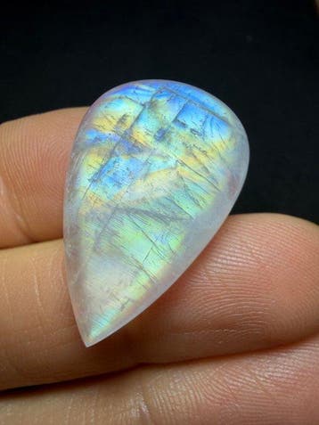 Pierre de Lune Pièce époustouflante ! Couleurs incroyables,