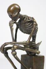 Milo (1910-1978) - Sculpture, THINKING GOTHIC SKELETON -, Antiek en Kunst