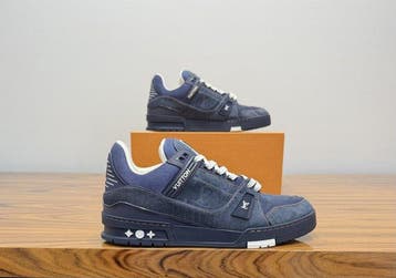 Louis Vuitton - LV Trainer Navy Blue Denim - Sneakers -