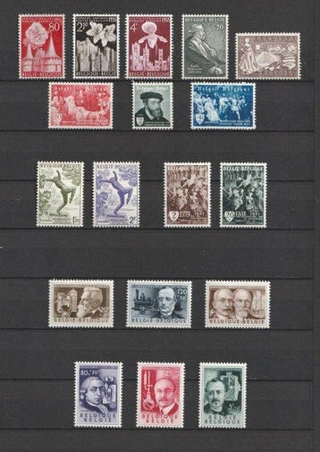 België 1955/1956 - Volledige jaren met nieuwe postzegels,