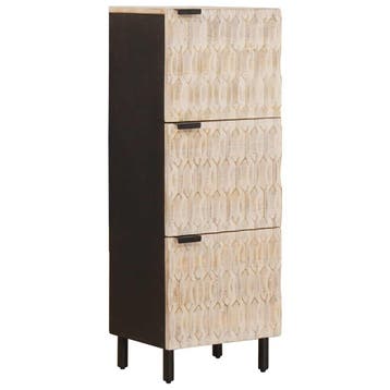 vidaXL Highboard Witte Was Afwerking 40 x 33 x 110 cm, Verzenden