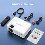 V10 LED Projector - Mini Beamer Home Media Speler Wit, Verzenden