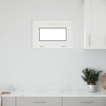 vidaXL Kelderraam RISOR 60 x 40 cm PVC en Glas Wit, Verzenden, Nieuw