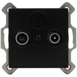KOPP Athenis HK07 Mat Zwart TV/Radio Contactdoos - Inbouw LE, Doe-het-zelf en Bouw, Elektriciteit en Kabels, Nieuw, Verzenden