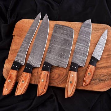 Keukenmes - Chefs knife - Handgemaakte messen, Pakka-hout -