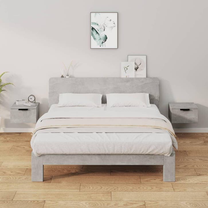 vidaXL Nachtkastjes 2 st wandgemonteerd 34x30x20 cm, Maison & Meubles, Chambre à coucher | Tables de chevet, Envoi