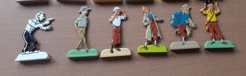 Tintin - Ensemble de 29 figurines en plat détain Corner, Livres