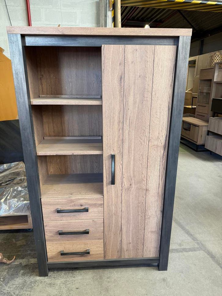 Bardolino bergkast, kleur barley, Huis en Inrichting, Kasten | Wandmeubels, Nieuw, Metaal, Overige materialen