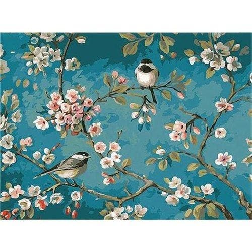 2dekans | Office - Schilderen op Nummer Amandelbloesem -, Maison & Meubles, Accessoires pour la Maison | Peintures, Dessins & Photos