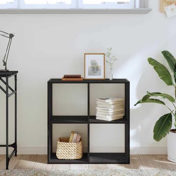 vidaXL Boekenkast Zwart Eiken 68.5 x 32 x 68.5 cm, Verzenden