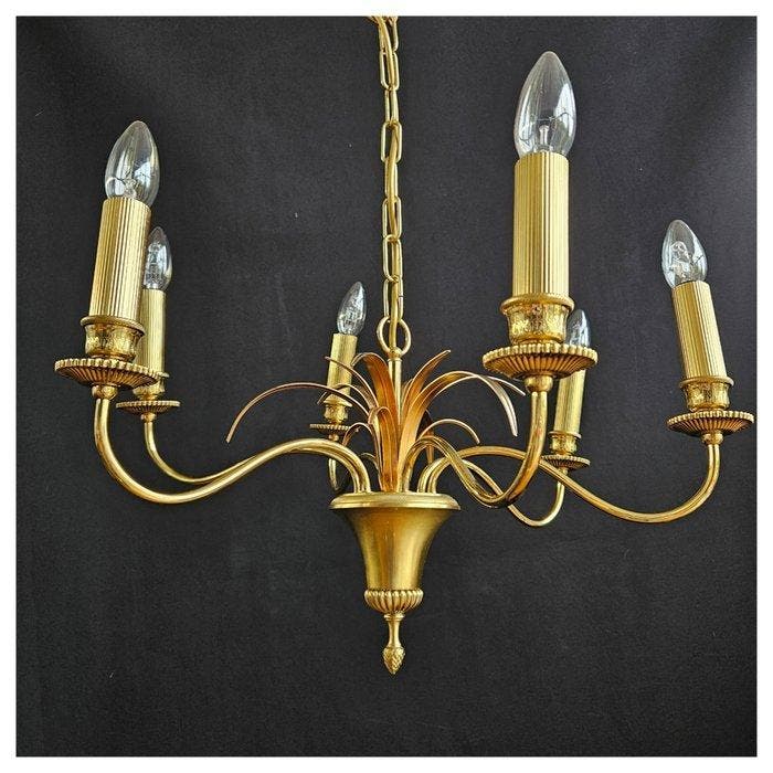 Boulanger - Kroonluchter - Messing, Antiquités & Art, Curiosités & Brocante