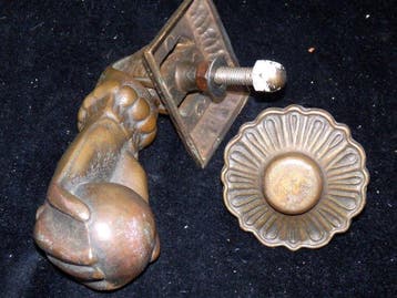 Antique Heurtoir de porte (2) - Fraaie Originele antieke