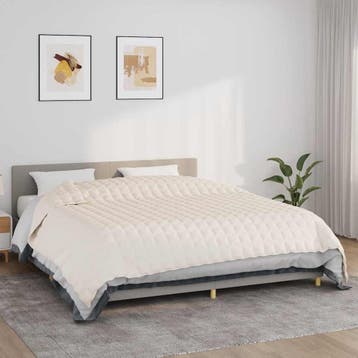 vidaXL Verzwaringsdeken 220x260 cm 15 kg stof, Verzenden, Nieuw