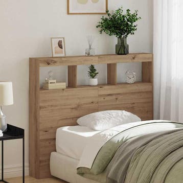 vidaXL Hoofdbord Artisan Eiken Bewerkt hout, Verzenden, Nieuw