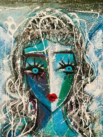 Hrasarkos (1975) - Regarde -cubisme contemporain, Antiek en Kunst