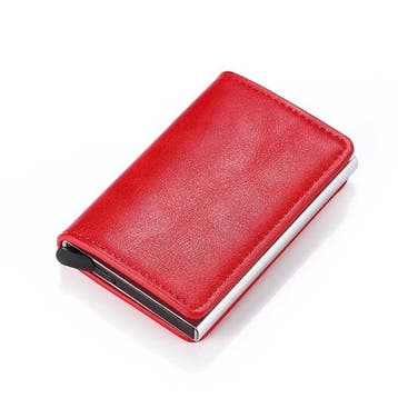 RFID Creditcard Houder Portemonnee - Vintage Leren Aluminium, Verzenden, Nieuw