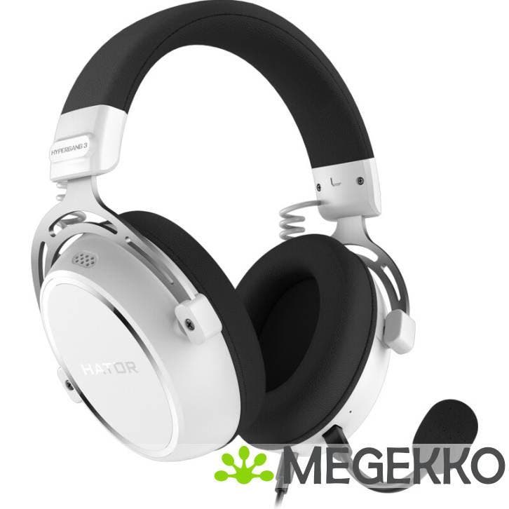 HATOR Hypergang 3 Wired Hi-Res Gaming Headset Wit, Computers en Software, Overige Computers en Software, Nieuw, Verzenden