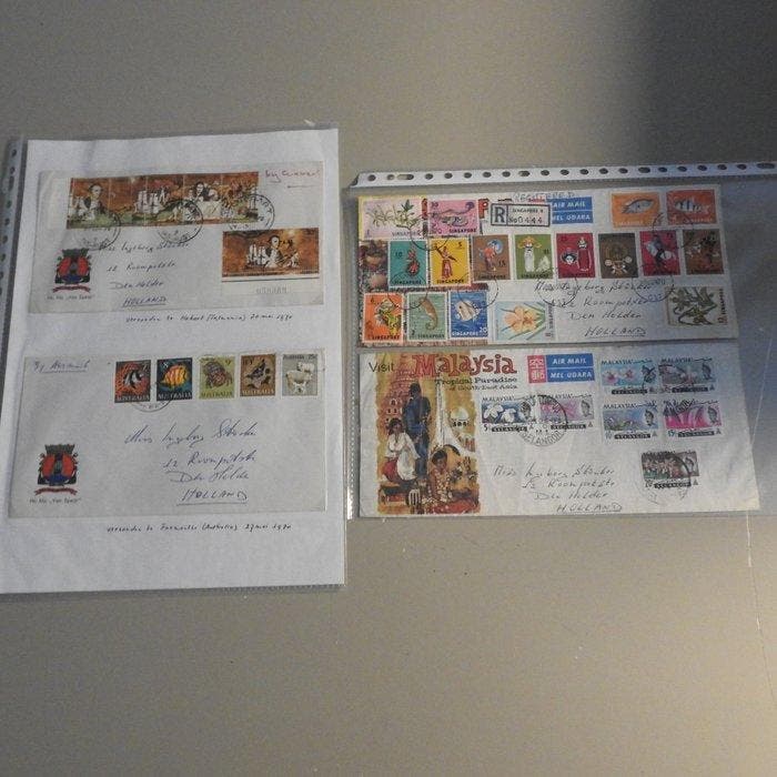 Wereld - Doos met ruim 700 poststukken, Postzegels en Munten, Postzegels | Amerika