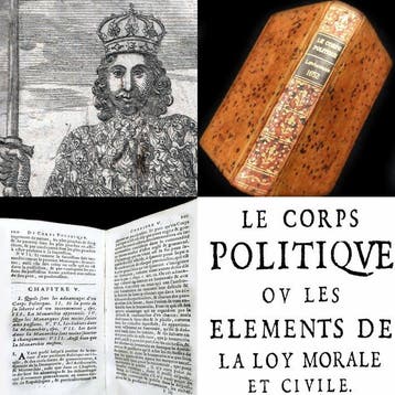 Thomas Hobbes - FIRST FRENCH EDITION of Leviathan and Le