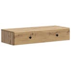 vidaXL Wandgemonteerde Zijtafel Artisanaal eiken 87,5 x 34,5, Verzenden, Nieuw
