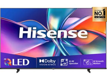 Hisense -  Ultra Hd 4k Qled-tv 58 Inch 2025 - Zwart, Verzenden
