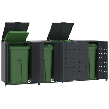 vidaXL Containerberging 4 containers 276x79x117 cm staal, Verzenden