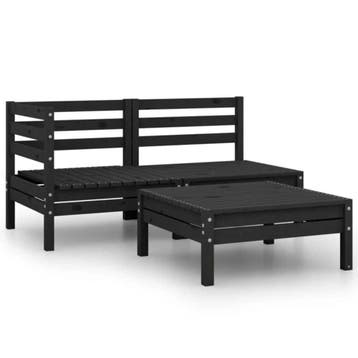 Loungeset zwart: Pak nu je retour deal!, Verzenden, Loungeset