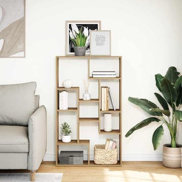 Boekenkast eiken - Budgetvriendelijk je kot of starterswo..., Huis en Inrichting, Met plank(en), Gebruikt, Verzenden, 100 tot 150 cm
