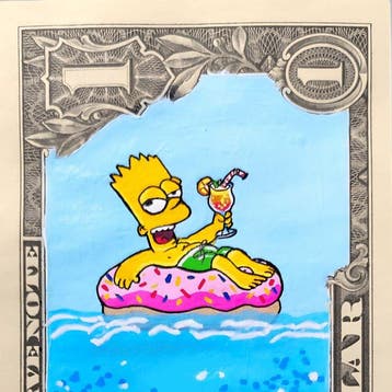 TOONS - HOMER JAWS — NO RESERVE — HOMER & BART SIMPSON