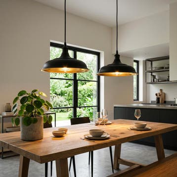 hanglampen Hanglamp Ducasse L Antiek Zwart, Verzenden