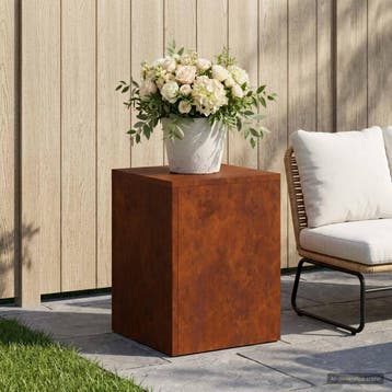 vidaXL Plantenstand Roestkleurig 30 x 30 x 40 cm weervast, Verzenden, Nieuw