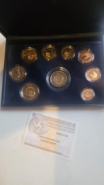Spanje. Proof Set 2009 (incl. 2 euro EMU) (Zonder