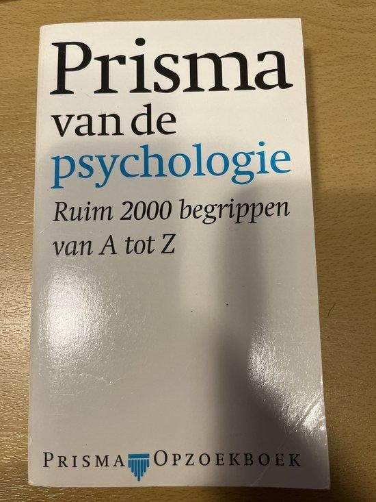 Prisma van de psychologie / Prisma pocket woordenboek, Livres, Psychologie, Envoi