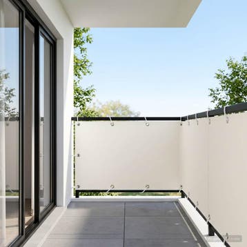 vidaXL Balkon Privacy Scherm 150 x 300 cm Stof met, Tuin en Terras, Verzenden, Nieuw