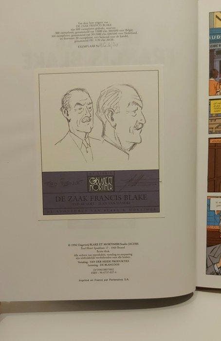 Blake en Mortimer - De Zaak Francis Blake - luxe linnen HC -, Livres, BD
