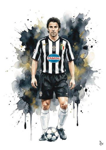 ANDSAL - Lot of 2 Alessandro Del Piero Juventus e Italia, Nieuw