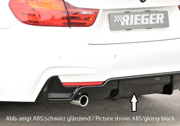 Rieger diffuser | geschikt voor BMW 4-Serie F32 / F33 / F36, Auto diversen, Tuning en Styling, Verzenden
