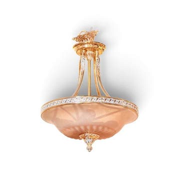 Plafondlamp - Modernista - Messing, Albast - Parisina, Antiek en Kunst