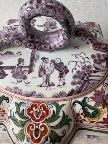 Boch Freres Keramis - Tafelmiddenstuk - Faience -, Antiek en Kunst