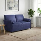 vidaXL 2-Zits Sofa Politieblauw 158 x 83 x 95 cm Fluweel, Verzenden